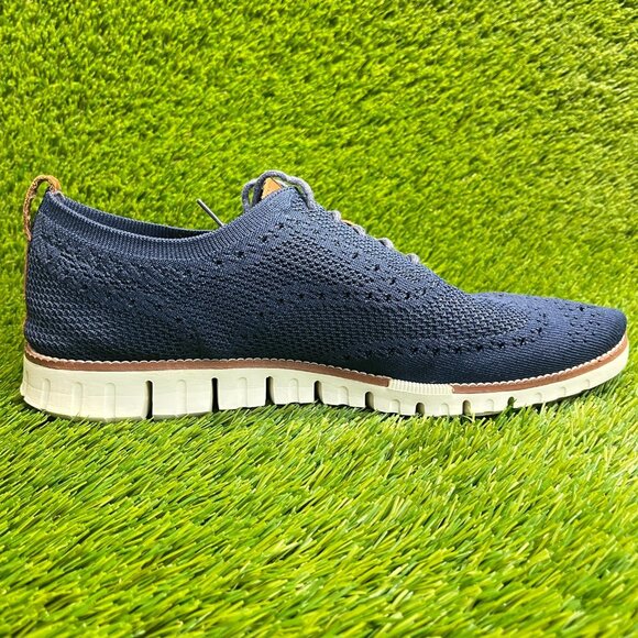 Cole Haan Zerogrand Stitchlite Mens Size 11.5 Blue White Casual Oxford Shoes main image 5
